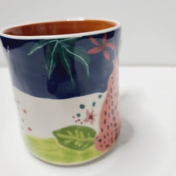 Hand Painted Cheetah Safari Colorful Eclectic Maximalist Coffee Mug - Picture 7 of 11